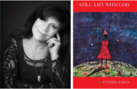 Cynthia Atkins headshot and "Still Life with God" cover