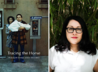 cover image of Tracing the Horse next to a headshot of author Diana Marie Delgado